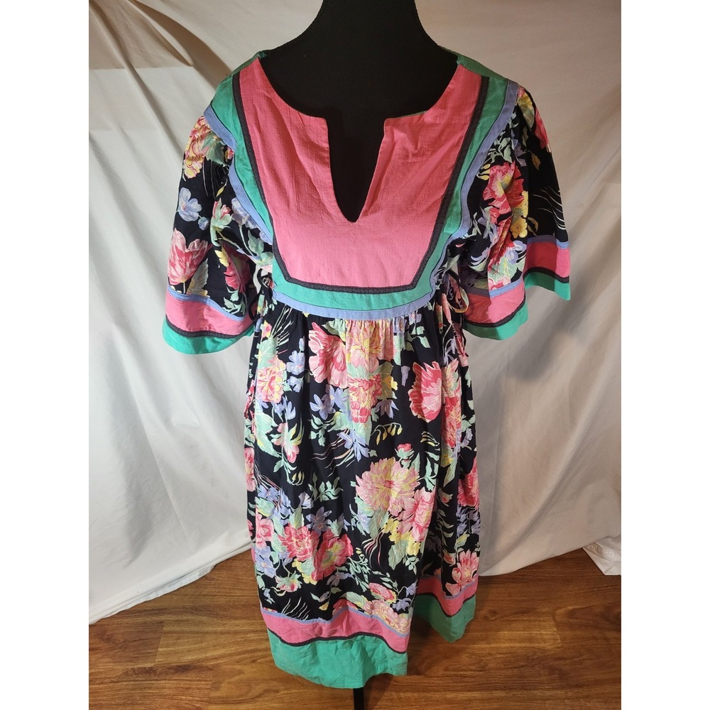 Vintage Appel USA Union Made Floral Mumu‎ Kafton Size M